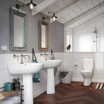 Раковина Mito President 60 з отвором для змішувача, білий глянець (картон), фото №6