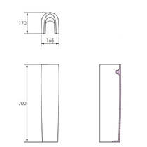 П'єдестал для раковини Cersanit Deco білий, фото №2