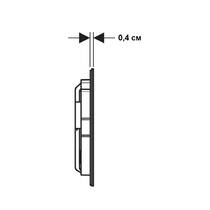 Клавиша смыва Geberit Sigma40 square 115.629.14.1 нержавеющая сталь черный мат, фото №4