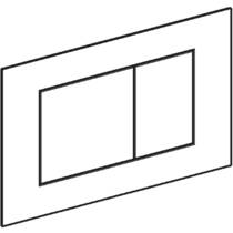 Клавиша смыва Geberit Sigma40 square 115.629.14.1 нержавеющая сталь черный мат, фото №2