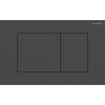 Клавіша змиву Geberit Sigma40 square 115.629.14.1 нержавіюча сталь, чорний мат
