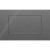 Клавіша змиву Geberit Sigma40 square 115.629.JK.1 скло, колір лава глянцевий, фото №1