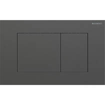 Клавіша змиву Geberit Sigma40 square 115.629.QD.1 нержавіюча сталь, чорний хром матовий, фото №2