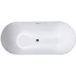 Ванна акрилова Devit Do It New 17075102 170x75 см,перелив і сифон в комплекті, біла глянцева, фото 3