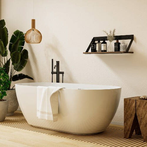 Ванна акрилова Devit Do It New 17075102 170x75 см,перелив і сифон в комплекті, біла глянцева, фото 5