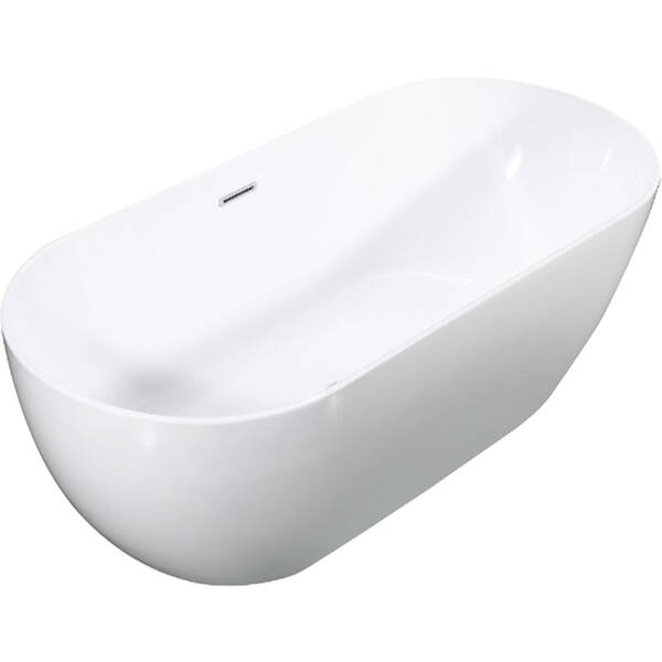 Ванна акрилова Devit Do It New 17075102 170x75 см,перелив і сифон в комплекті, біла глянцева, фото 2