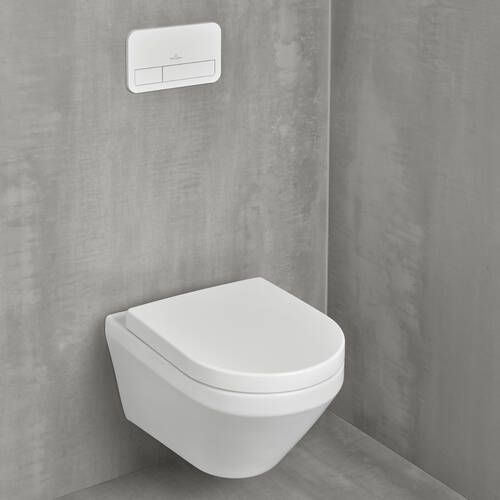 Унітаз підвісний Villeroy&Boch Omnia Architectura 4694CL01 з кришкою 98M9C101 Soft-close, TwistFlush, білий, фото 5