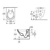 Унітаз підвісний Villeroy&Boch Omnia Architectura 4694CL01 з кришкою 98M9C101 Soft-close, TwistFlush, білий, фото №3