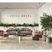Керамограніт Mirage Elysian Travertini EY 10 SP SQ 120x278 см, фото №7