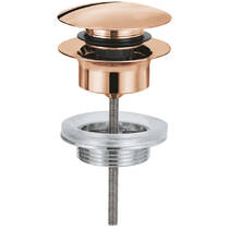 Донный клапан для раковины Grohe 65807DA0 клик-клак, теплый закат (розовое золото), фото №1