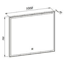 Зеркало Аква Родос Donato 27451 с LED-подсветкой 1000х700 мм, фото №2