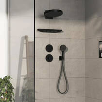 Змішувач прихованого монтажу для душу Hansgrohe ShowerSelect Comfort S 15559670 з термостатом, чорний матовий, фото №3