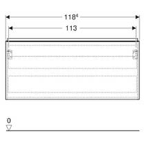 Тумба для раковини Geberit Acanto 503.006.01.2 підвісна, білий глянець, фото №4