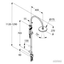 Душевая система Kludi Zenta Dual 616770500, фото №2