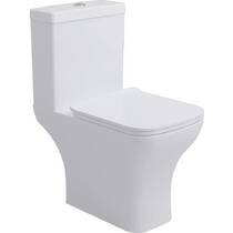 Унітаз-компакт Devit Basic 3590021 обідковий з кришкою soft-close, білий глянець, фото №2