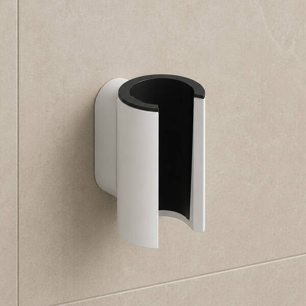 28885700 HG Porter Fine Тримач для ручного душу, білий матовий — фото 3