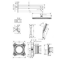 Душова система 300 1jet Raindance Alive S Hansgrohe хром 24630000, фото №2
