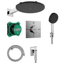 Душова система 300 1jet Raindance Alive S Hansgrohe хром 24630000, фото №1