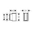 Тримач ручного душу Hansgrohe Porter Fine 28885000 хром, фото 2