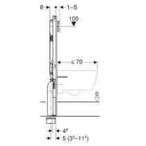 Инсталляция для унитаза Geberit Duofix 111.796.00.2, 114 см, со смывным бачком скрытого монтажа Sigma 8 см, фото №4