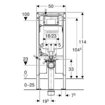 Инсталляция для унитаза Geberit Duofix 111.796.00.2, 114 см, со смывным бачком скрытого монтажа Sigma 8 см, фото №3