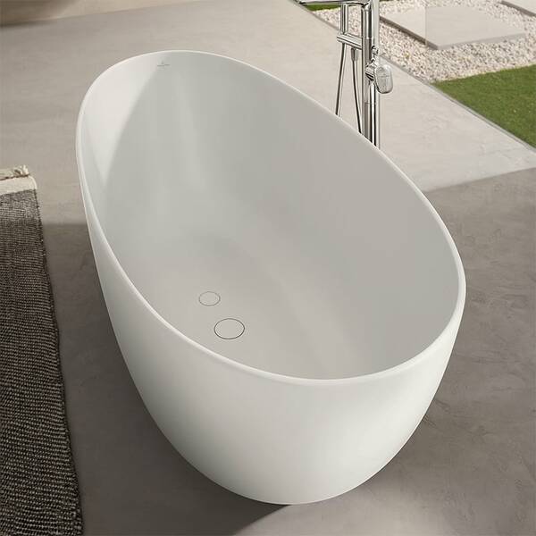 Ванна кварилова Villeroy&Boch Antao UBQ170TAO7TV-01 170х75  з наповненням з дна SilentFlow,см білий глянець, фото 6