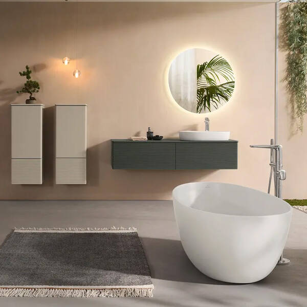 Ванна кварилова Villeroy&Boch Antao UBQ170TAO7TV-01 170х75  з наповненням з дна SilentFlow,см білий глянець, фото 5
