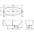 Ванна кварилова Villeroy&Boch Antao UBQ170TAO7TV-01 170х75  з наповненням з дна SilentFlow,см білий глянець, фото 2