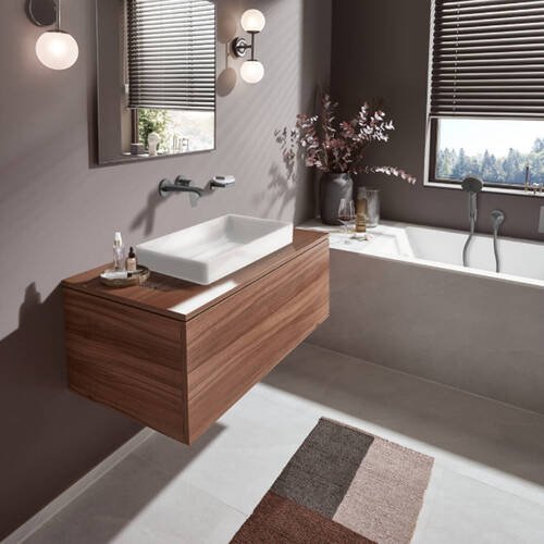 Змішувач прихованого монтажу для раковини Hansgrohe Vivenis 75050340 хром чорний матовий, фото 3