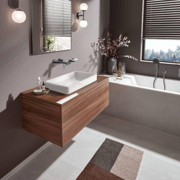 Змішувач прихованого монтажу для раковини Hansgrohe Vivenis 75050340 хром чорний матовий, фото 3