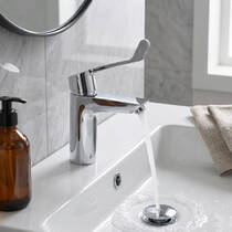 Змішувач для раковини Grohe Eurosmart 23983003 M-розмір ліктьовий, хром, фото №1