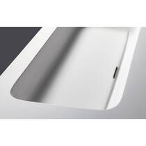 Раковина интегрированная в столешницу PAA MTM Quadro из Silkstone, 120 см, h10 см, с отверстием под смеситель, белый матовый, фото №4