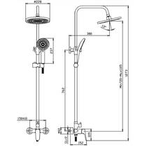 Душова система Devit Life 5521061 хром, фото №2