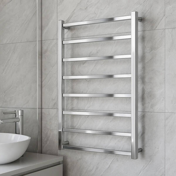 Рушникосушарка водяна Mario INOX Токіо 770х530/500 полірована нержавіюча сталь, фото 1