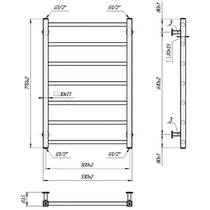 Рушникосушарка водяна Mario INOX Токіо 770х530/500 полірована нержавіюча сталь, фото №5