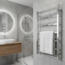 Рушникосушарка водяна Mario INOX Токіо 770х530/500 полірована нержавіюча сталь, фото №1