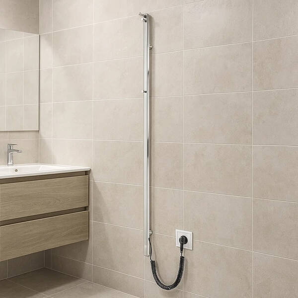 Рушникосушарка електрична Mario Ray Cubo-І 1500x30/130 TR 1500х30 мм сатин 50 Вт, фото 1