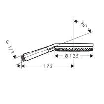 Ручной душ Hansgrohe Raindance Alive Select S, 24511140 EcoSmart, бронза, фото №3