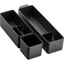 Набор органайзеров для тумбы 100/345 Hansgrohe IntraStoris 54224670 черный матовый, фото №1