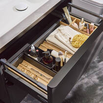 Органайзер большой для тумбы 90/220 Hansgrohe IntraStoris 54226670 черный матовый, фото №3