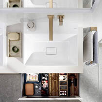 Органайзер большой для тумбы 90/220 Hansgrohe IntraStoris 54226670 черный матовый, фото №5