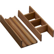 Органайзер в ящик 320 для тумбы 580/475 и 1370/550 Hansgrohe IntraStoris 54231630 темный орех, фото №1