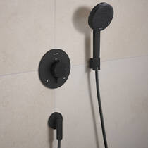 Шлангове підключення Hansgrohe FixFit Fine S 28882670 чорний матовий, фото №3