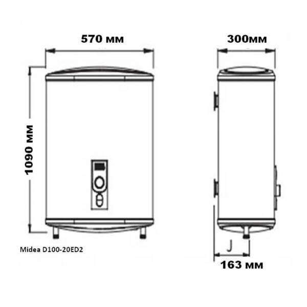 Водонагреватель Midea D100-20ED2(D) 100 л 2,0 кВт, фото 13