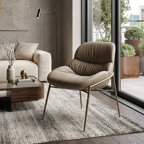 Стілець Bontempi Casa Amelie 134901 колір основа M328 Aged Brass, обивка TEBQ004 Argan, фото 1