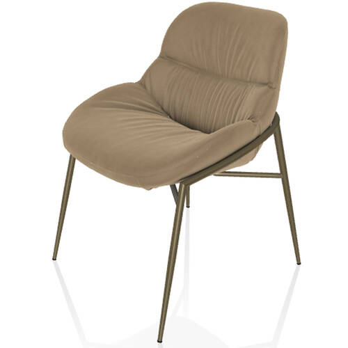 Стілець Bontempi Casa Amelie 134901 колір основа M328 Aged Brass, обивка TEBQ004 Argan, фото 2