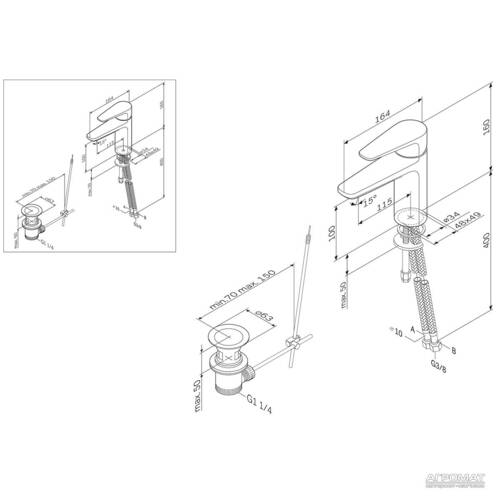Смеситель для раковины AM.PM Inspire F5002100, фото 2