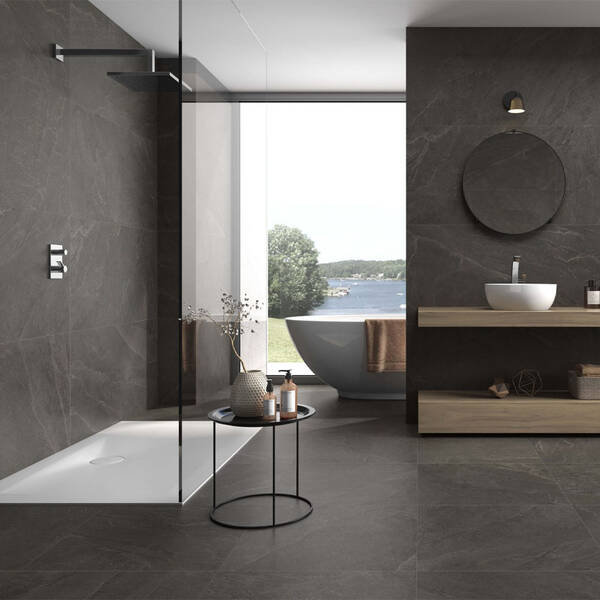 Керамограніт Geotiles Ardesia Black 60x120 см