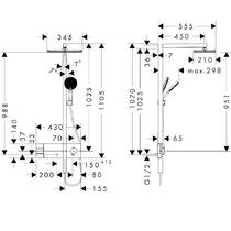 Душевая система Hansgrohe Raindance Alive Q 24590000 210/340 2jet с ShowerSelect Comfort хром, фото №4