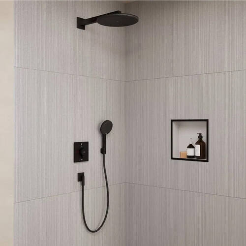 Душова система прихованого монтажу Hansgrohe Raindance Alive S 24630670 300 1jet чорний матовий, фото 1